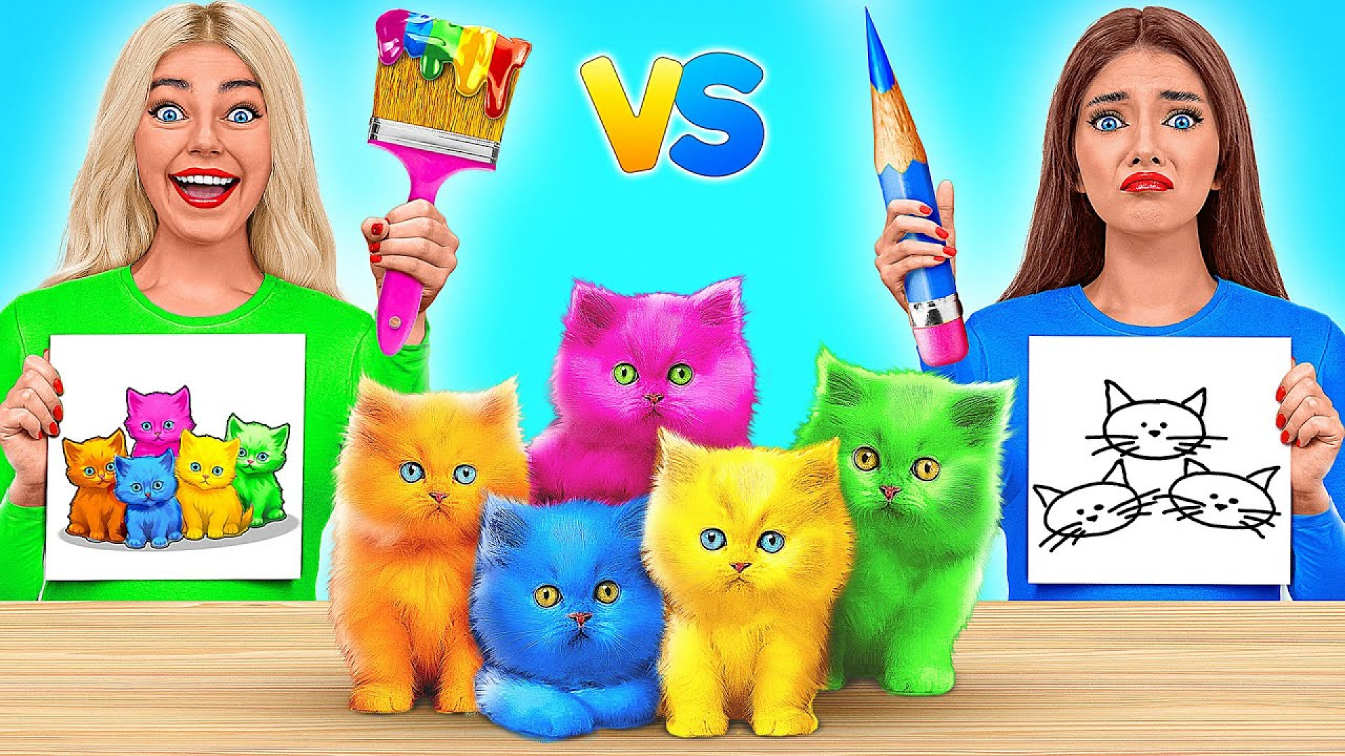 چالش جدید و طولانی دختران رنگا...