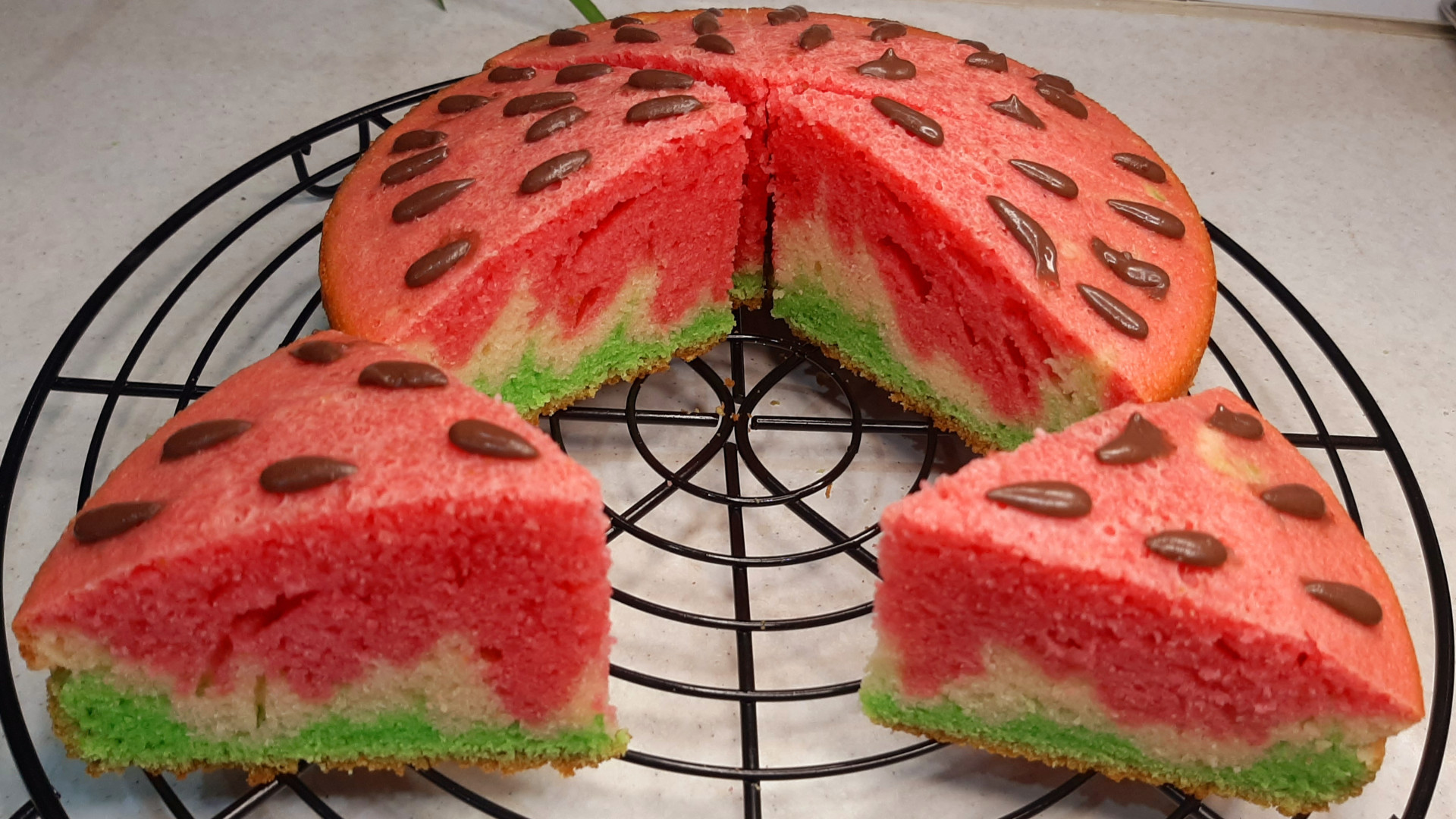 طرز تهیه کیک هندوانه  کیک بدون...