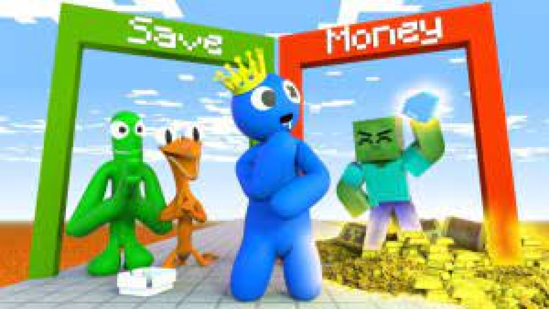 نیمیشن ماینکرافت دوستان رنگین...