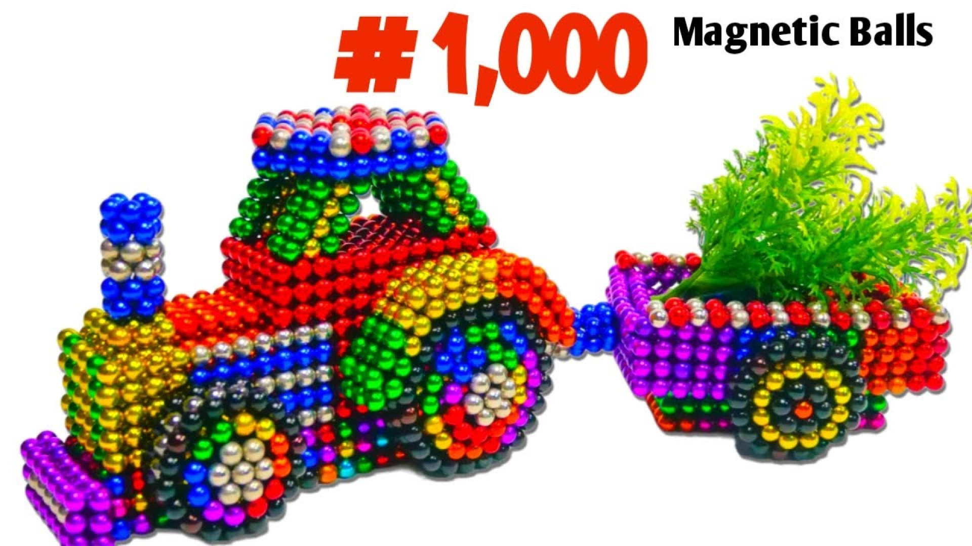 DIY - Build Rainbow House Waterwhell and Fish Pond From Magnetic Balls  (Satisfying ASMR)