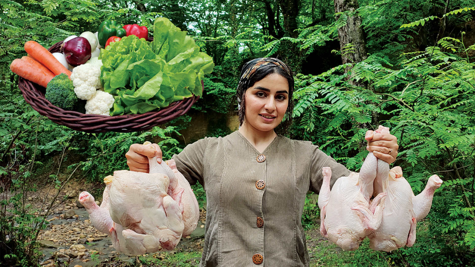 پخت چلو مرغ نذری برای نیازمندا...