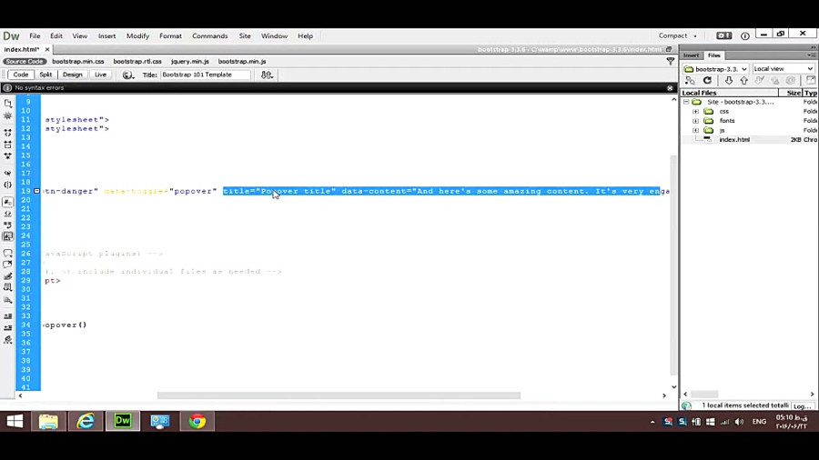 آموزش جامع bootStrap