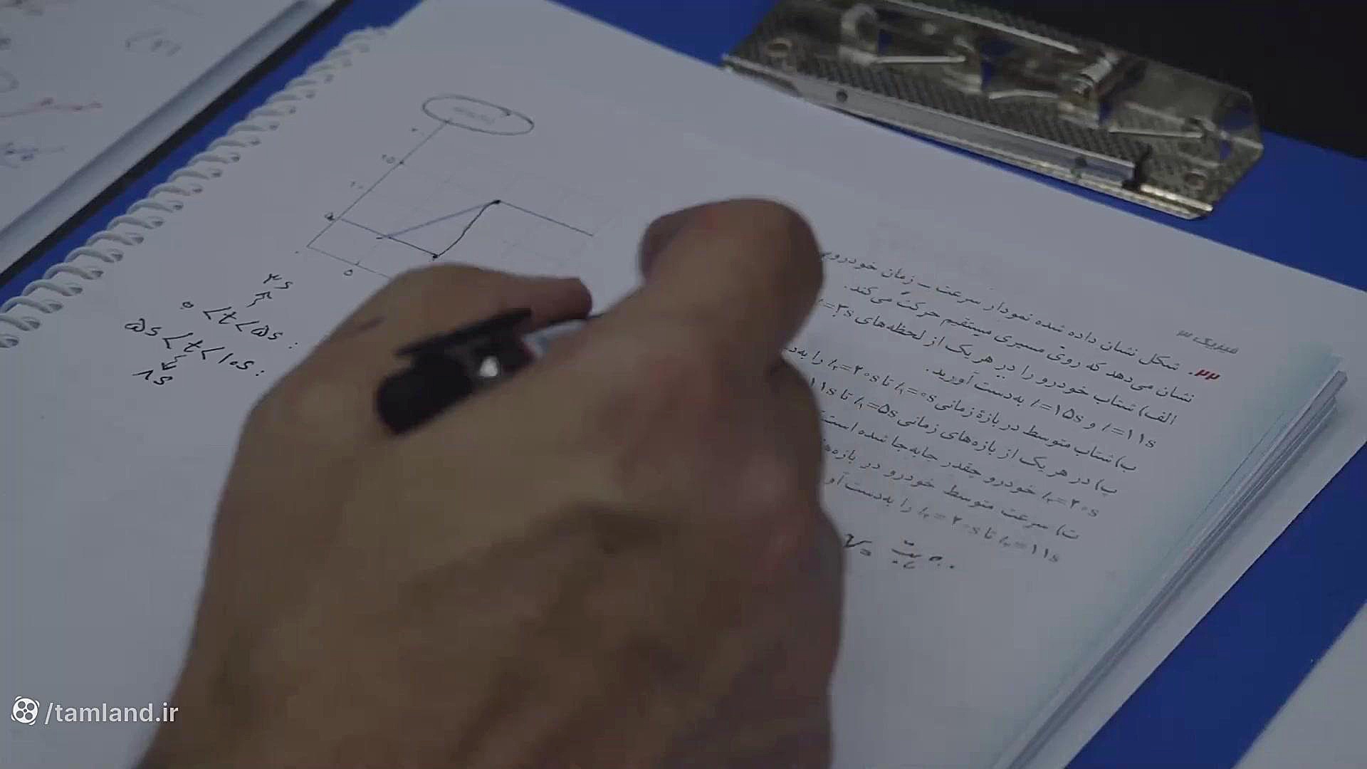 حل پرسش‌ها و مسائل آخر فصل حرک...