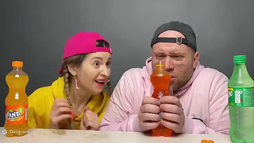 چالش غذا خوردن جذاب خنده دار