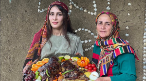 پخت ران گوساله ی کامل در فر و...