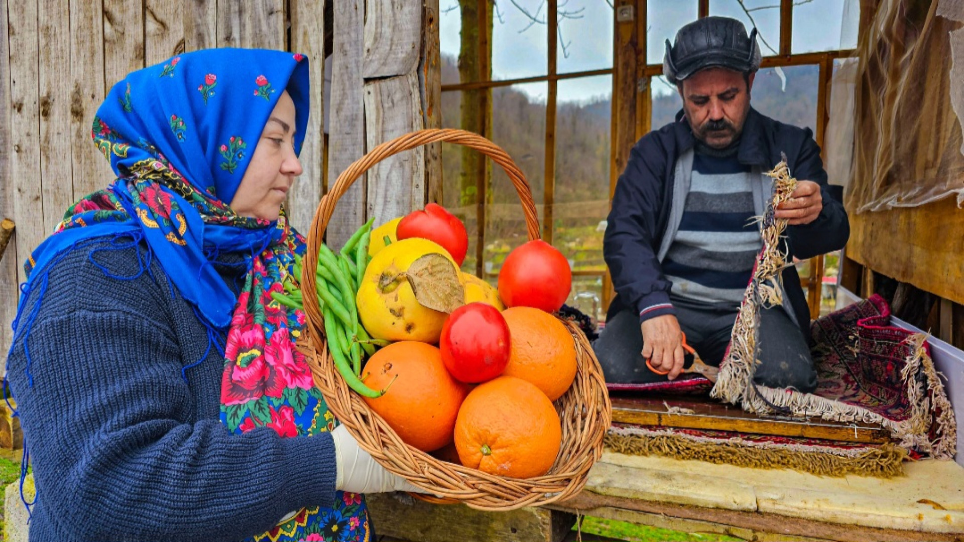 نحوه پخت خوراک محلی  زندگی روس...