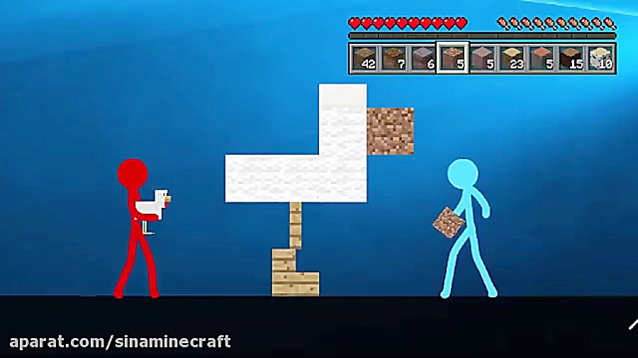 انیمیشن در مقابل ماینکرافت قسم...