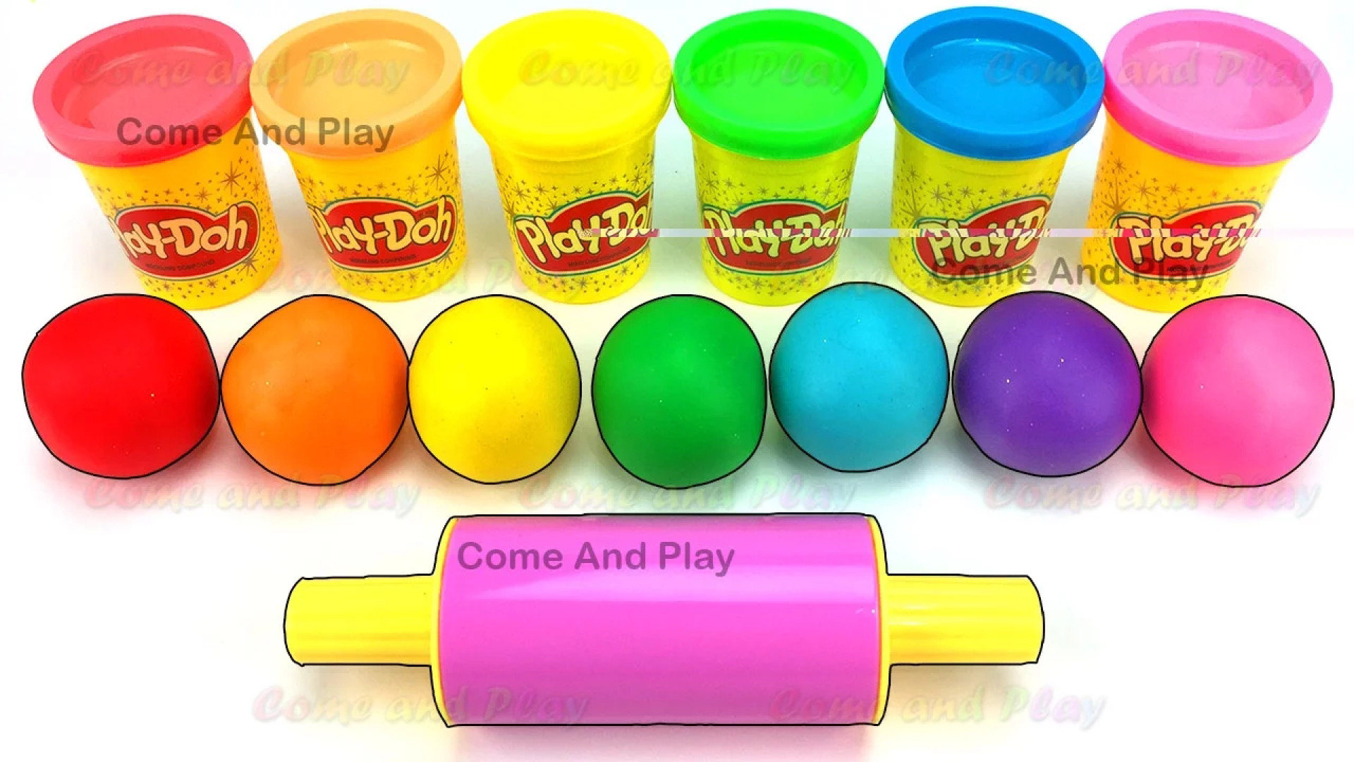 Colorful play deals doh