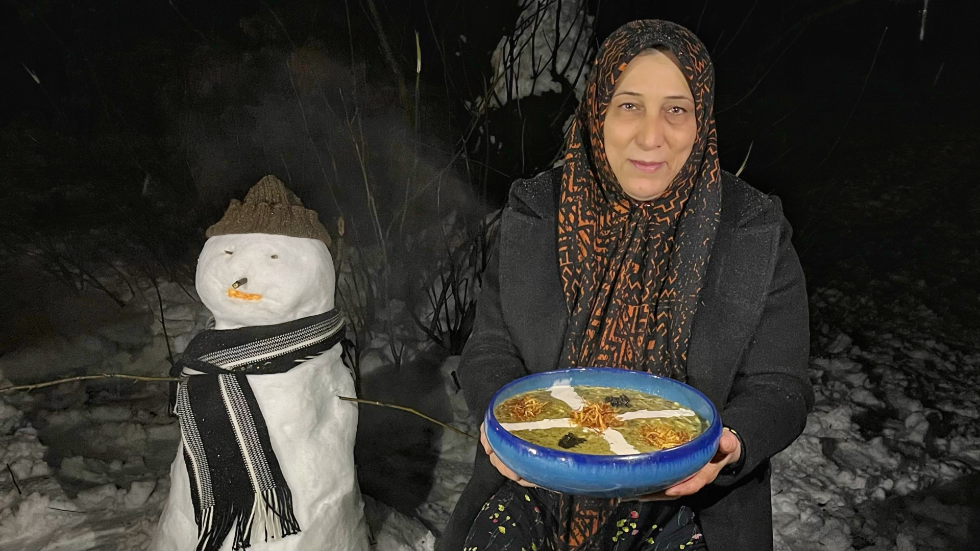 آش رشته تو هوای برفی