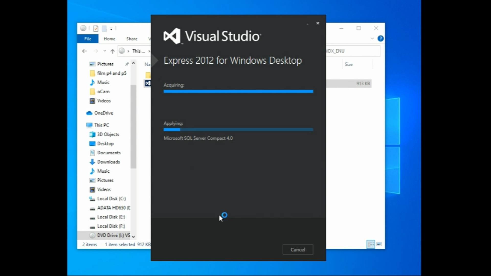 تولید محتوا پودمان چهارم - نصب برنامه Visual Studio Express 2012
