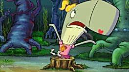 باب اسفنجی کلبه ای در جنگل