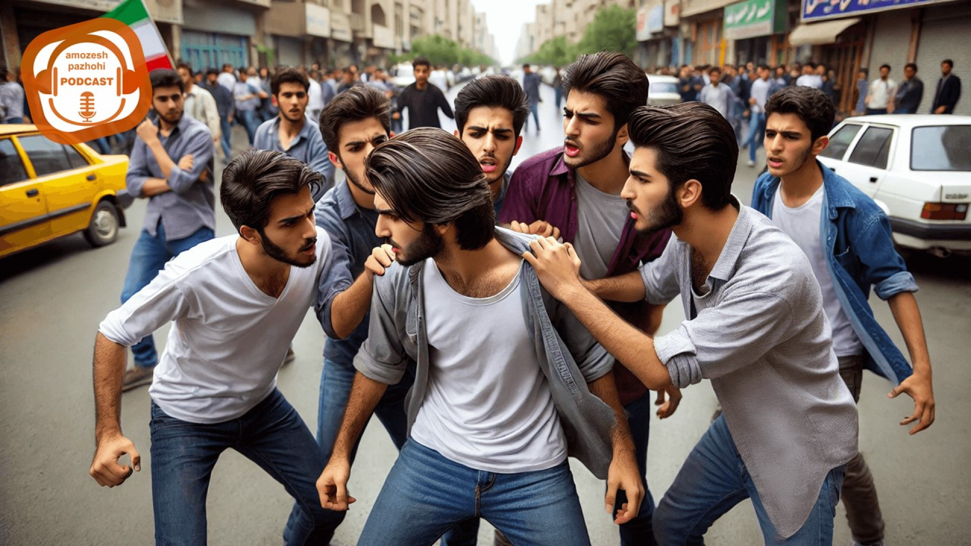 سخنان زننده و خشن در خیابان