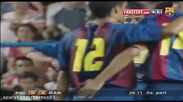 اولین گل لیونل مسی برای بارسلو...