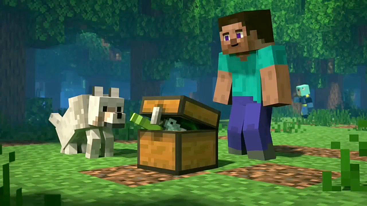 انیمیشن ماینکرافت الکس و استیو