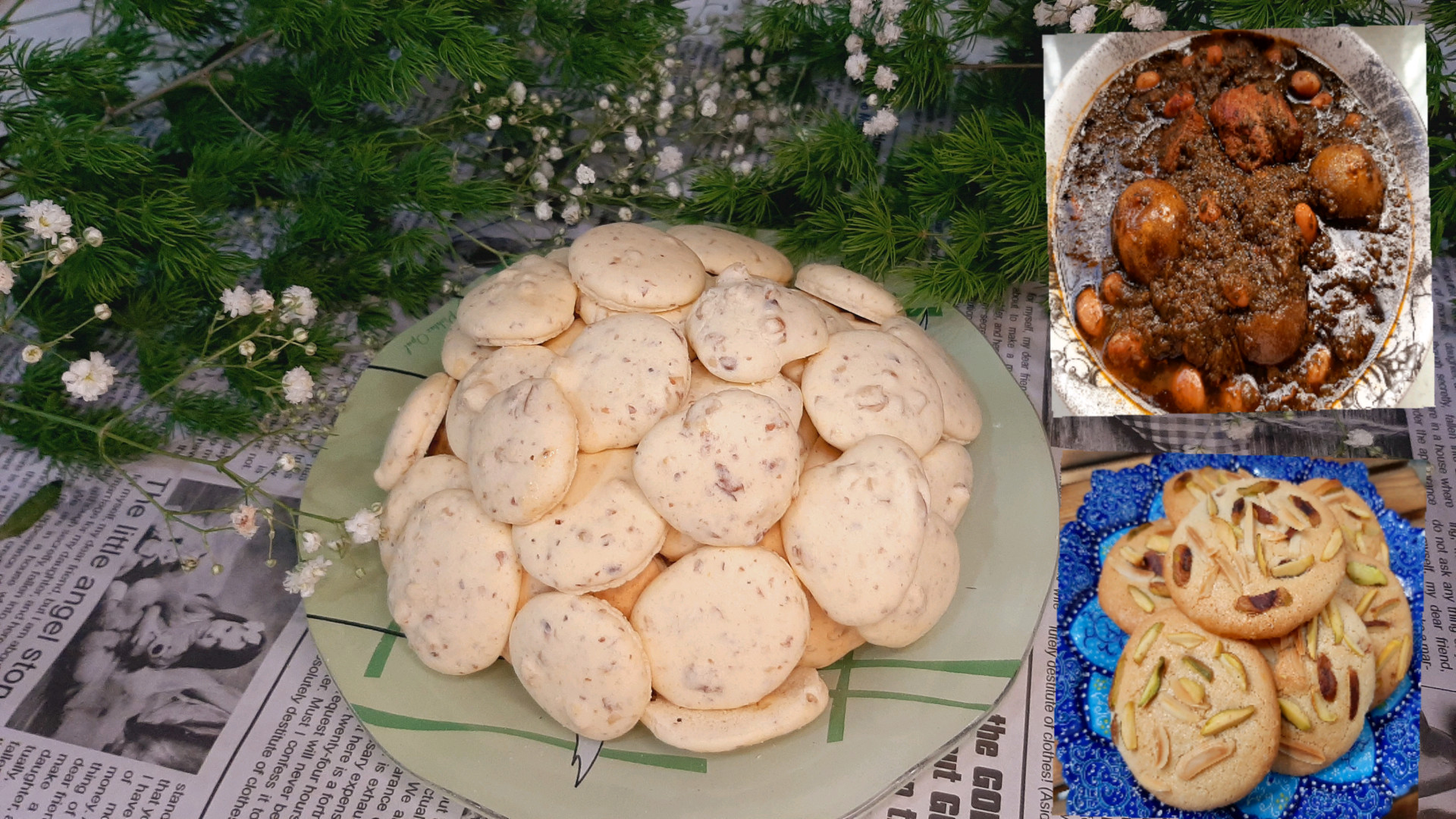 طرز تهیه شیرینی گردویی تبریز ش...