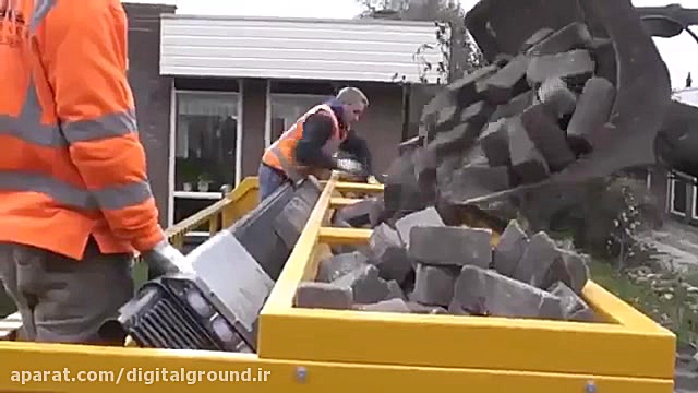 سنگ فرش کردن اتوماتیک خیابان