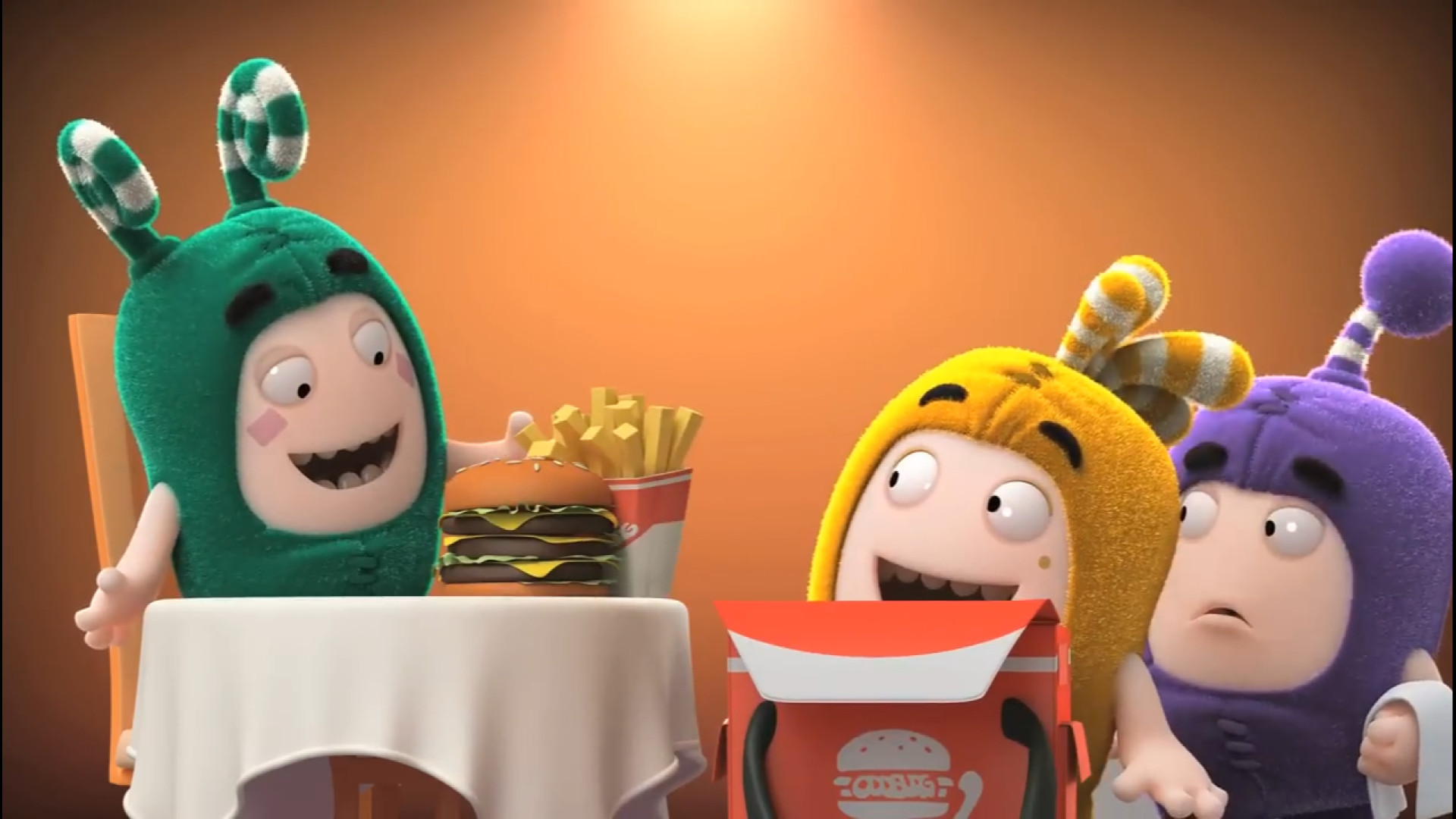 کارتون اودبودز داستان رستوران