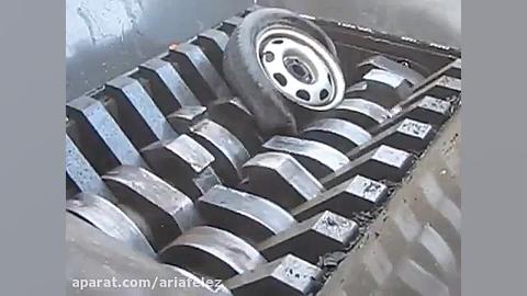 بازیافت آهن قراضه و لاستیک با...