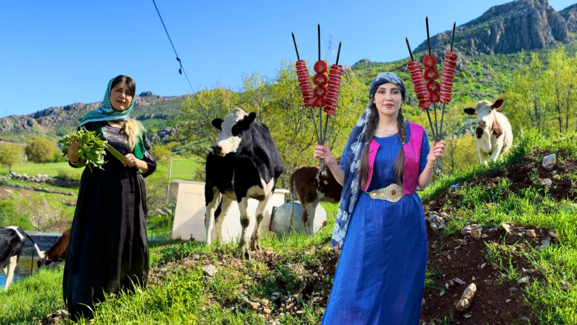 دستور پخت کباب متفاوت و بورانی...