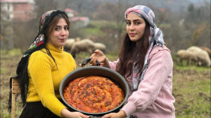 پخت بورک گوشت با سالاد شیرازی...
