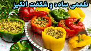 طرز تهيه دلمه فلفل دلمه اى مجل...