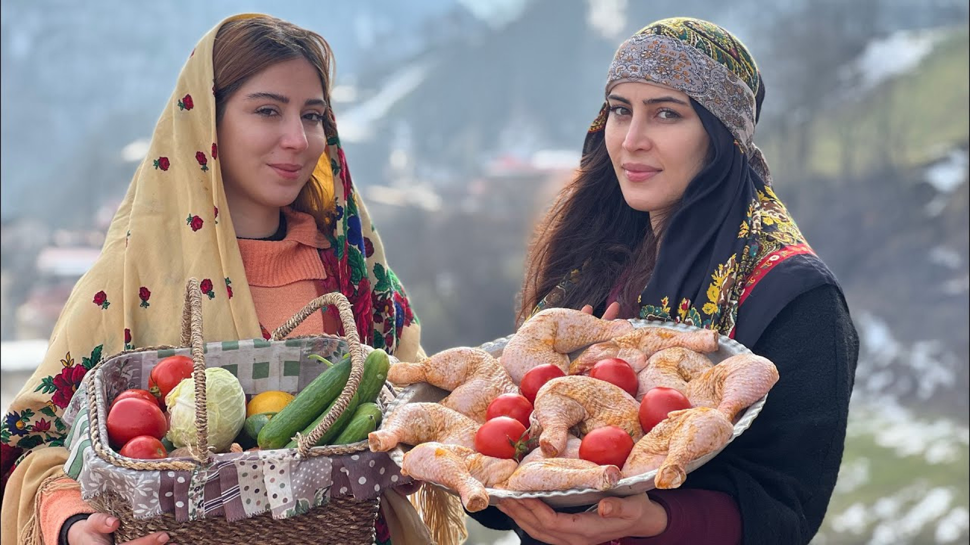 مرغ خوشمزه در روستا، در یک روز...