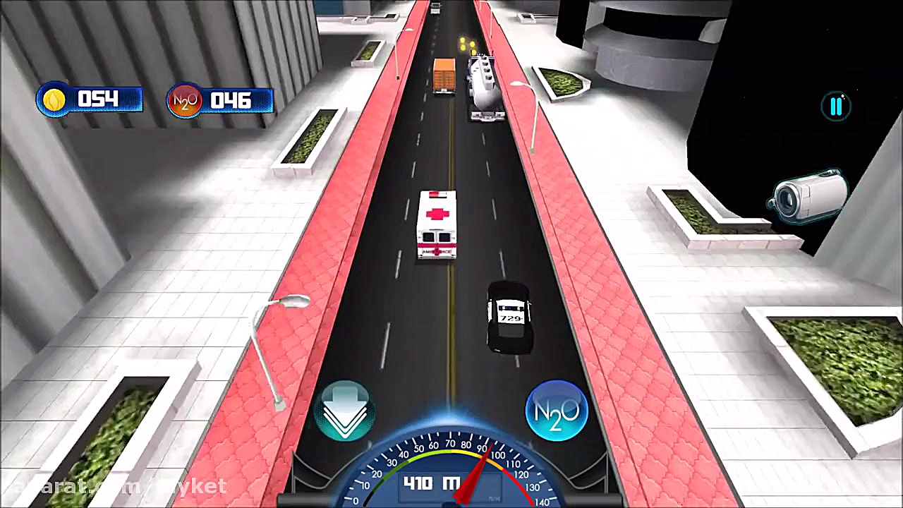 Police Car Racing in City