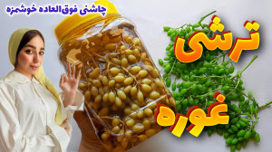 طرز تهیه ترشی غوره خوشمزه ترشی...