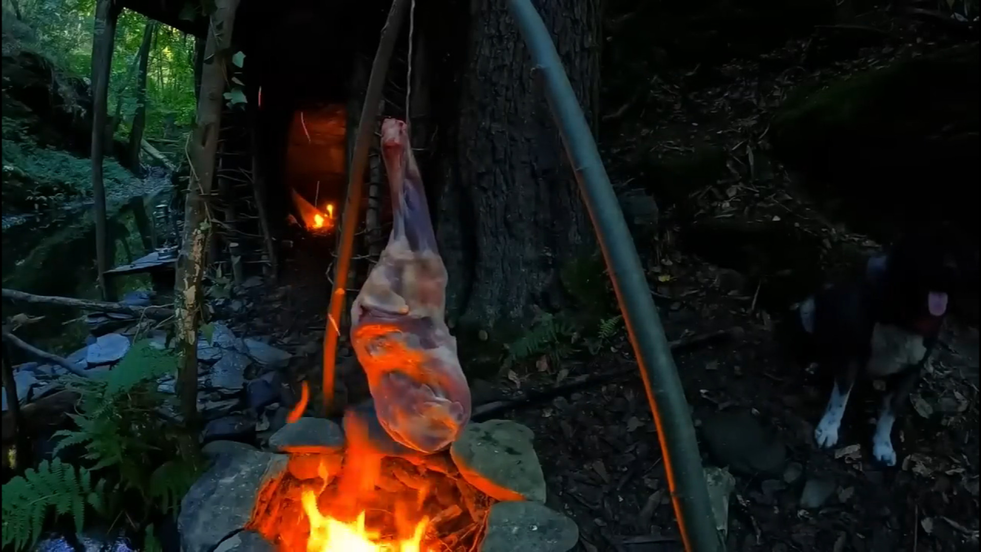 کمپینگ و ساخت سرپناهی از سنگ و...