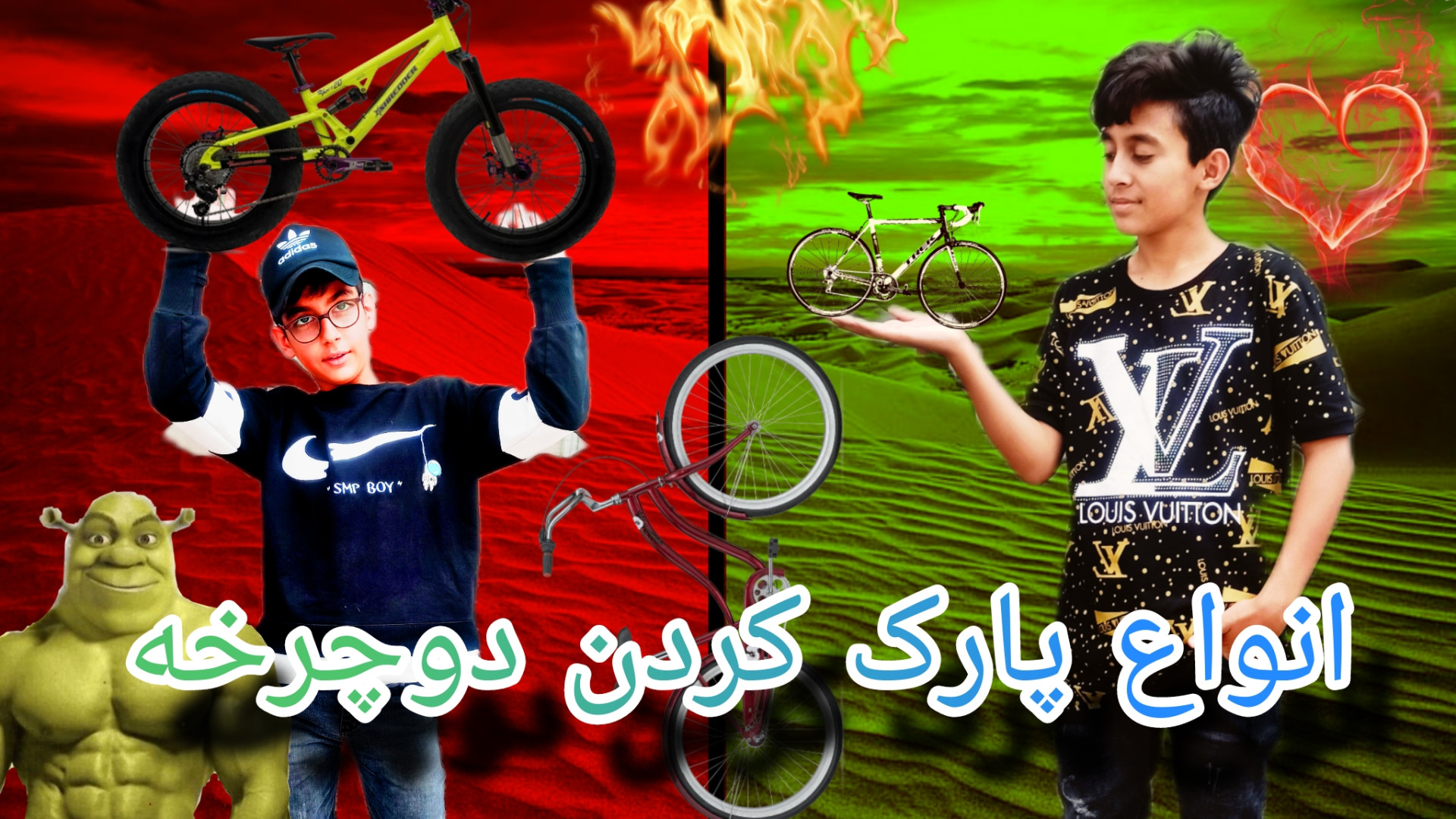 انواع پارک کردن دوچرخه ( طنز )