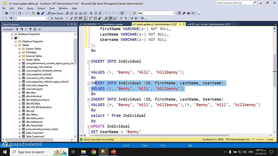 select-update-insert-delete sql server در