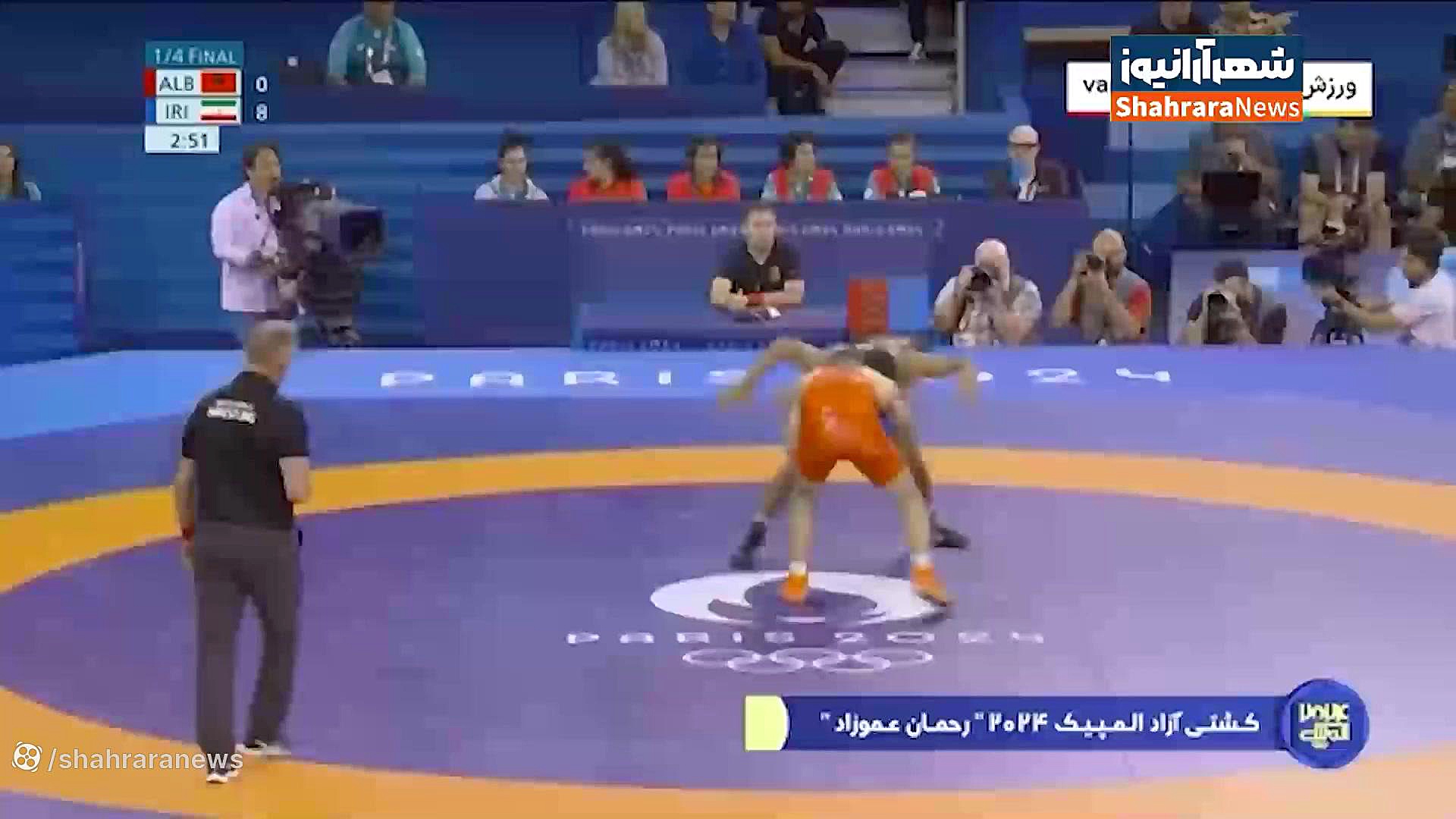 کشتی دوم رحمان عموزاد مقابل اس...