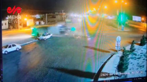 لحظه واژگونی اتوبوس زائران پاک...