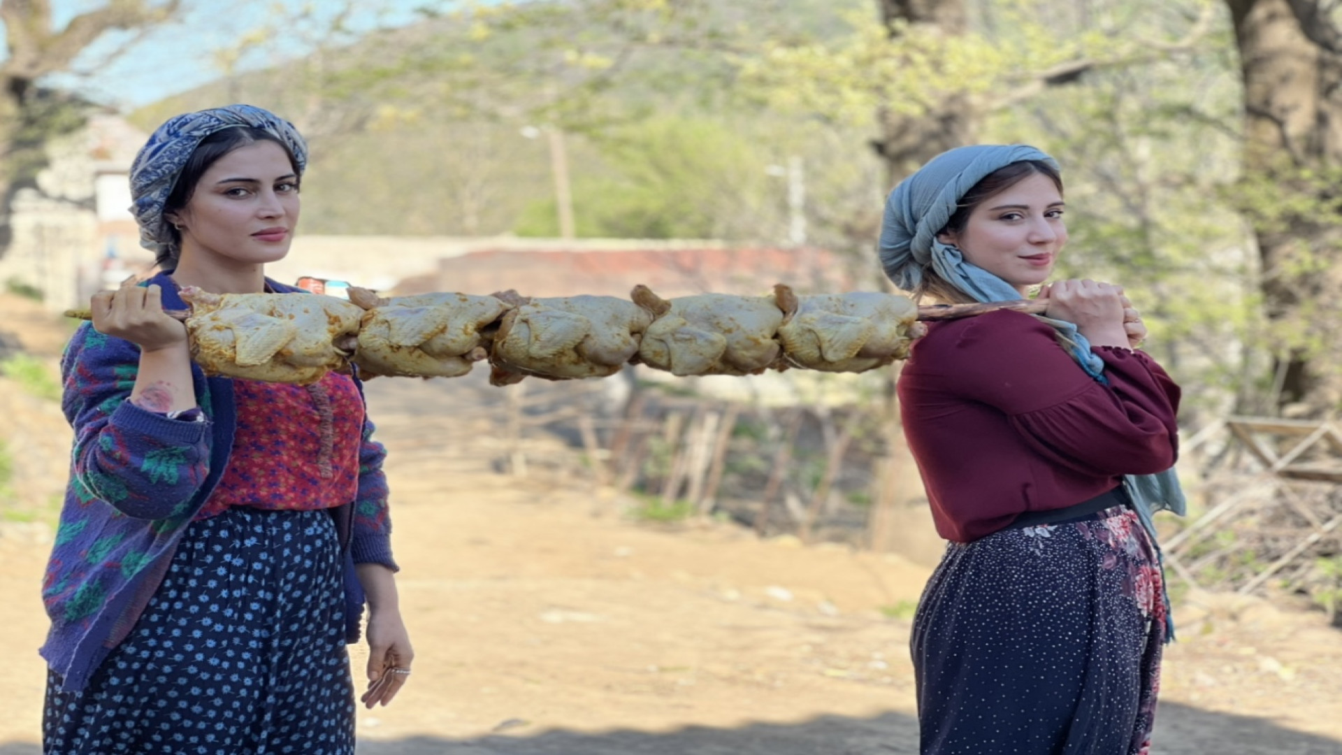 مرغ کبابی در فر