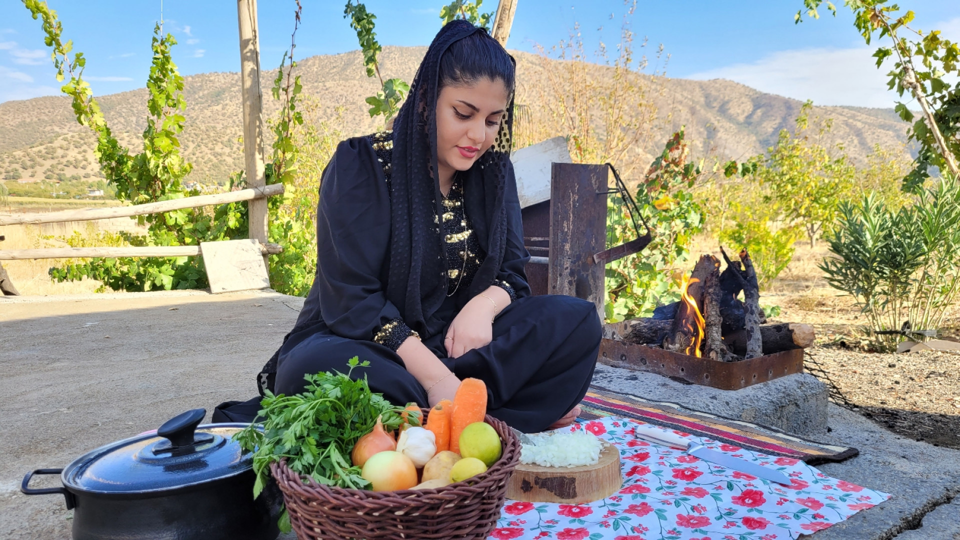 سوپ پای مرغ به سبک روستا کوهست...