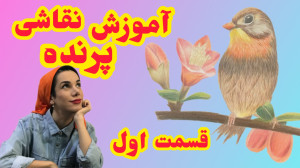 آموزش نقاشی گنجشک | پرنده آسان