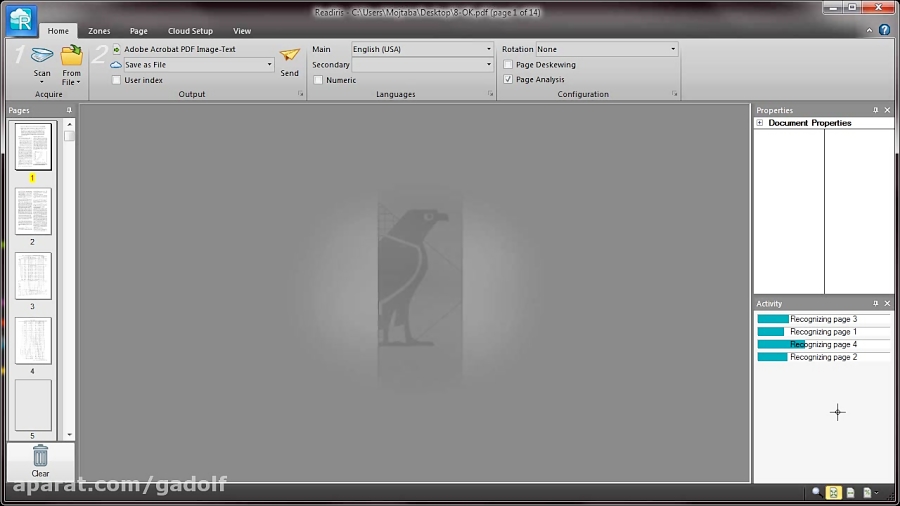 تبدیل pdf(به صورت عکس) به متن...