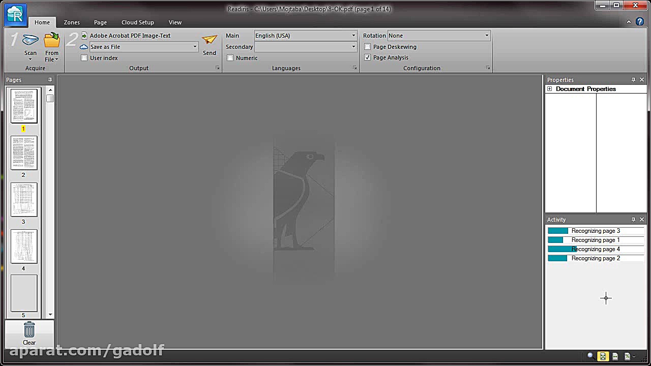 تبدیل pdf(به صورت عکس) به متن...