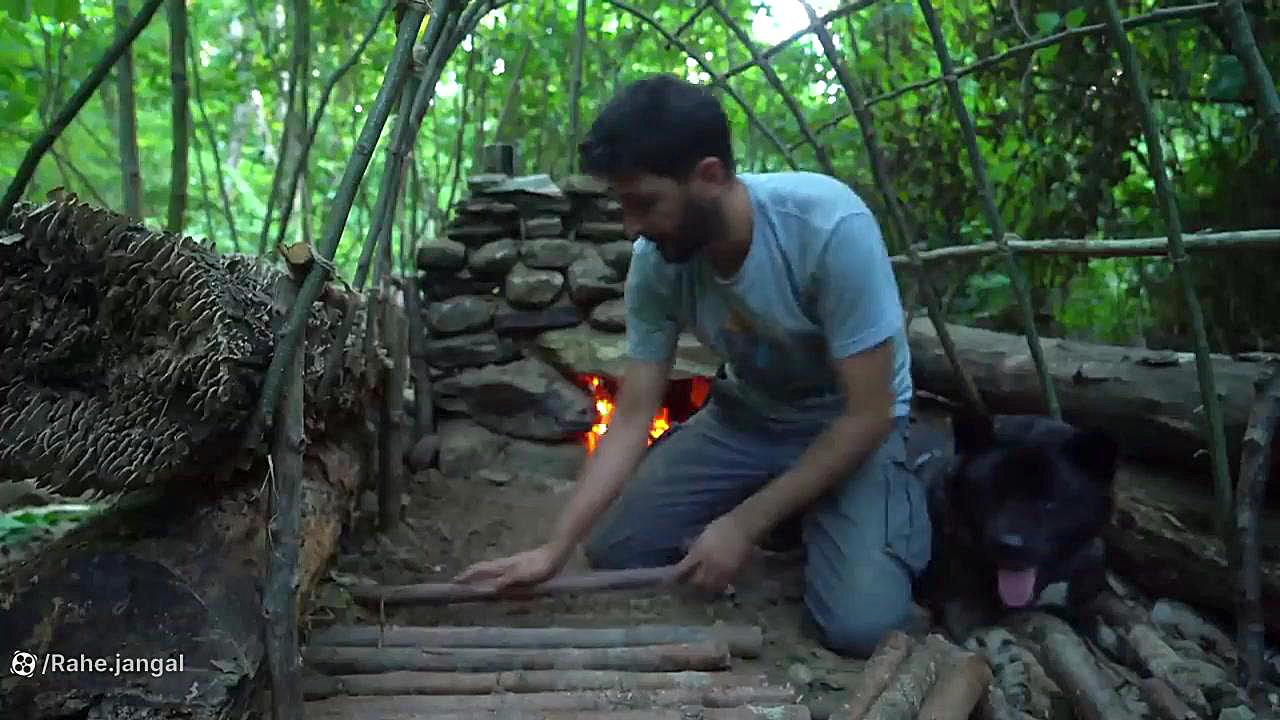 کمپینگ ۷ روزه و ساخت کلبه چوبی...