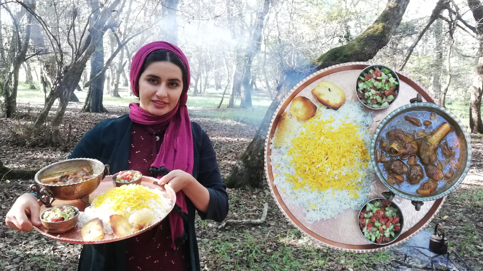 به آلو یه غذای ایرانی خوشمزه....