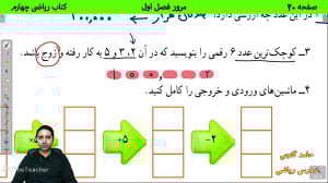 صفحه 20 کتاب ریاضی چهارم  مرور...
