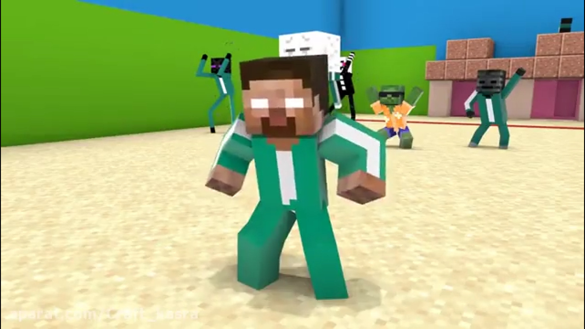 انیمیشن ماینکرافت مدرسه هیولاه...