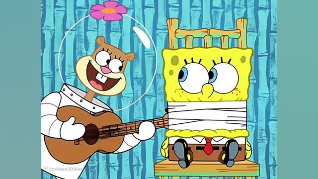 باب اسفنجی شلوار مکعبی