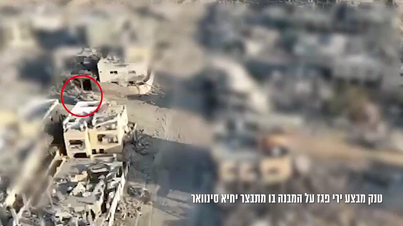 لحظه شهادت یحیی سنوار