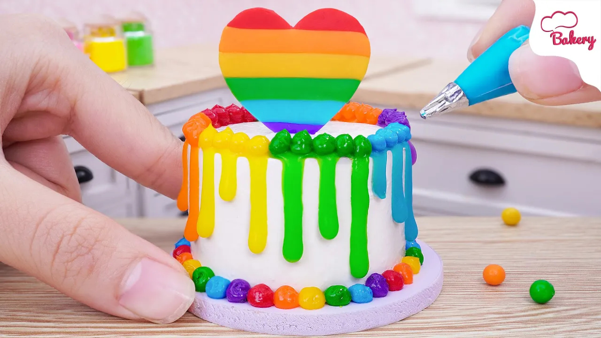 Mini Rainbow Chocolate Cake Satisfying Cute Chocolate Decorating | D Mini