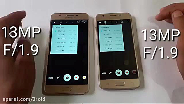 مقایسه گوشی های گلکسی galaxy J...