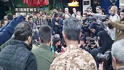 وداع با پیکر شهید حامد جندقی د...