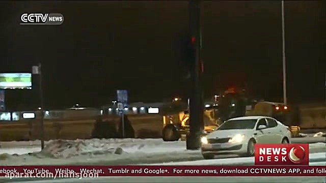 بارش برف زیبا در کریسمس داکوتا...