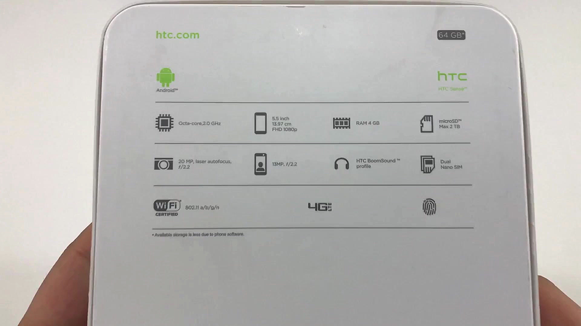 آنباکس HTC Desire 10 Pro