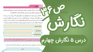 نگارش چهارم ابتدایی درس5 صفحه...